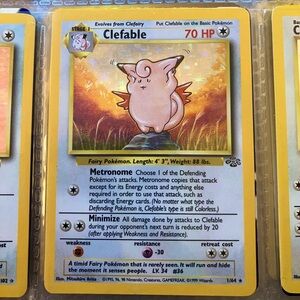 Original Holographic Clefable Pokemon Card